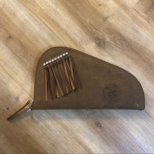 11” brown Womens pistol gun case